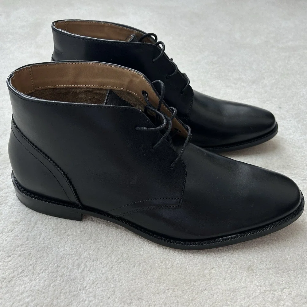 Florsheim Montinaro Plain Toe Dress Chukka Boots Men's 10.5D Lace Up Leather